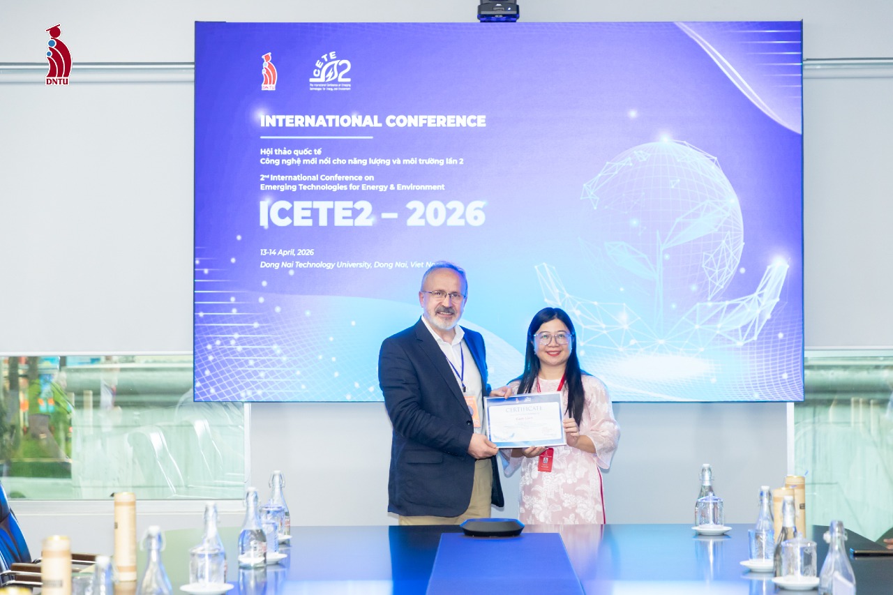 GIẢNG VIÊN KHOA NGOẠI NGỮ XUẤT SẮC ĐẠT DANH HIỆU “BEST PRESENTER” TẠI DIỄN ĐÀN QUỐC TẾ ICETE2 - 2026