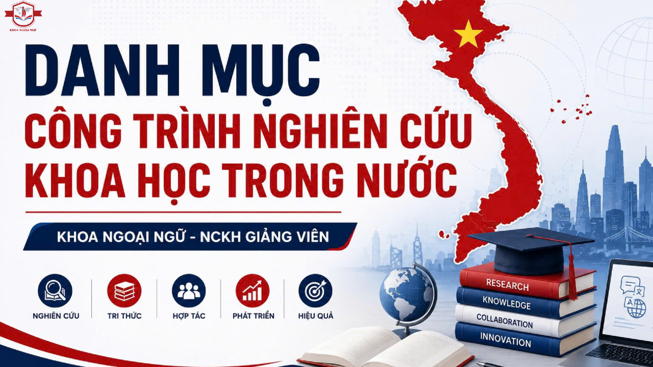 DANH MỤC CÔNG TRÌNH NGHIÊN CỨU KHOA HỌC TRONG NƯỚC
